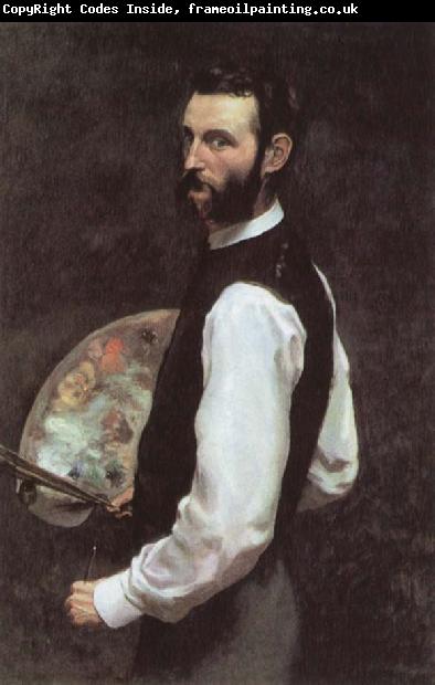 Frederic Bazille Self-Portrait with Palette